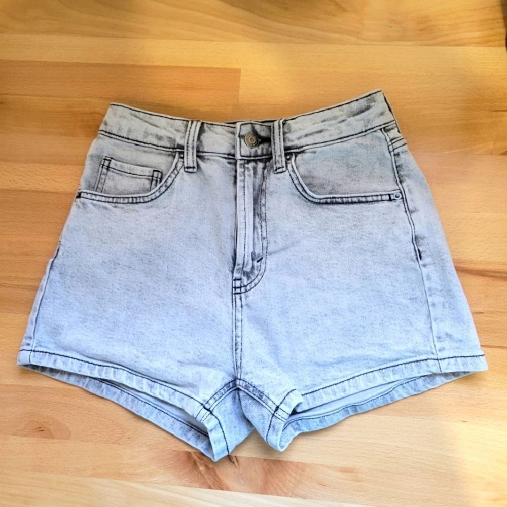 Wild Fable gray high rise denim Mom shorts